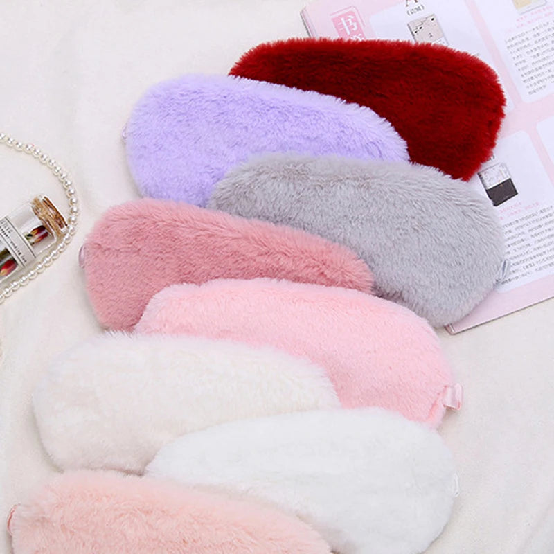 1Pc Sleeping Mask Sleeping Blindfold Soft Plush Eye Masks Cute Love Cloud Eye Cover Plush Mask Eyepatch Nap Health Eye Cover