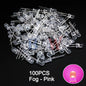 100PCS F5 LED Diode 5MM Assorted Kit White Green Red Blue Yellow Orange Pink Purple Warm White DIY kit Light Emitting Diode bxv