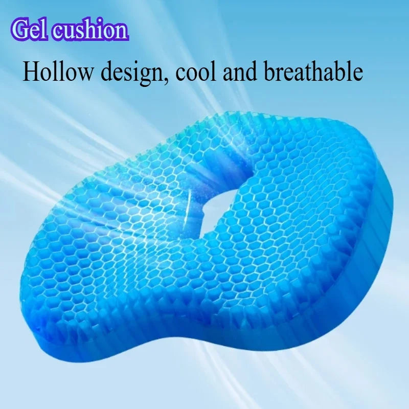 Gel U-shaped Seat Cushion, Comfortable Soft Ergonomic for Long Sitting, Multifunctional Chair Cushion