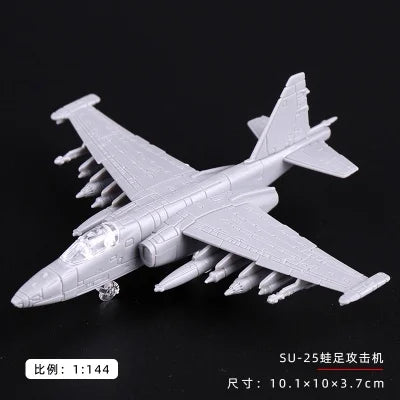 4D 27 Styles 1:144 Fighter Assembly Model Plastic Glue Free Plane Armed Helicopter Reconnaissance Aircraft Model Toy