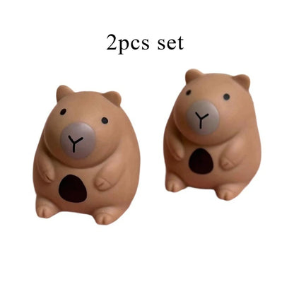 Little Chubby Capybara Squeeze Toys Cute Capibara Slow Rebound Release Squeeze Toy Kapibara Stress-relieving Mini Fidget Toys