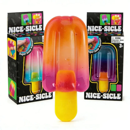 Schylling Needoh Nice Cube Sensory Nice-Sicle Stress Relief Squishy Cube Anti-Anxiety Squeeze Object For Focus ADHD Population