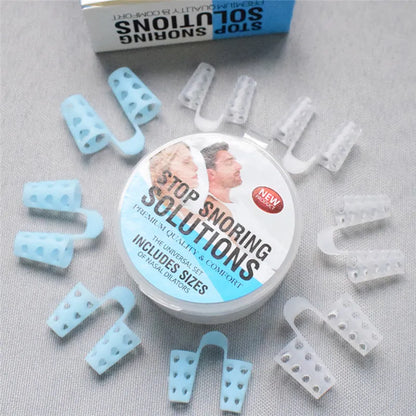 Anti Snoring Sleep Nose Clip Snore Stop Aid Nasal Dilators Device Congestion Aid No Strips Cones Sleeping Aid Device