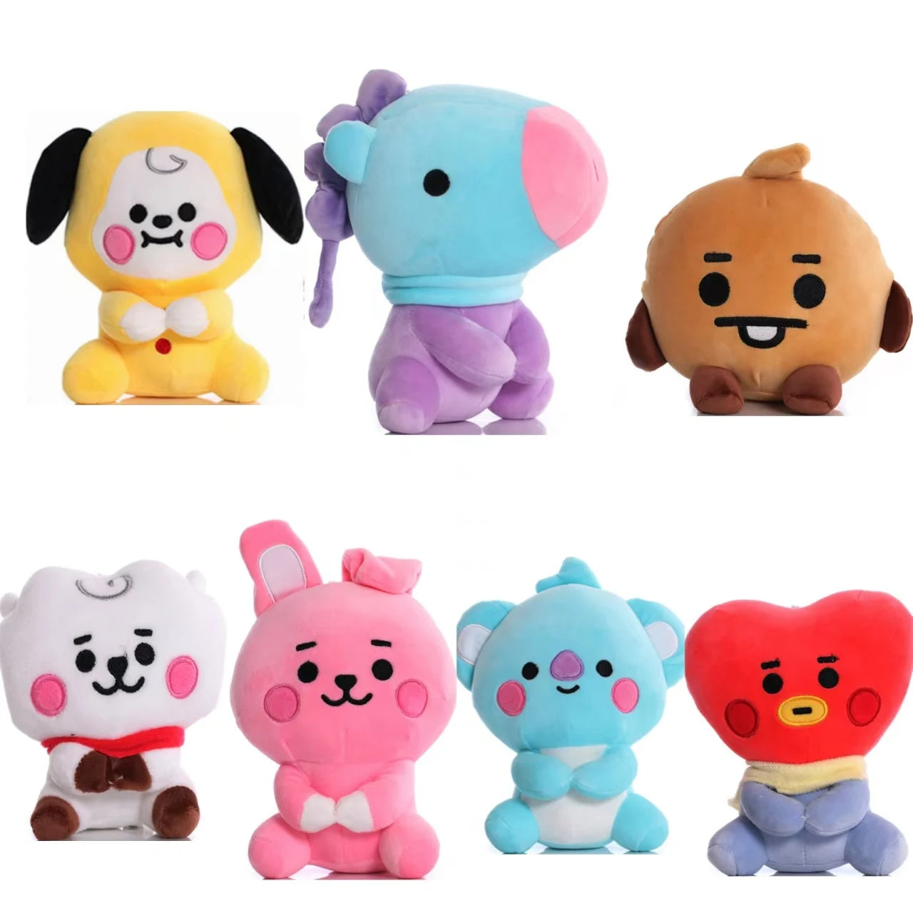 New BTed 21Plush Toys Kawaii Mini Keychain Anime Pendant Ornament for Kids 12-22cm Bt Peripherals Soft Stuffed Animals Doll Gift