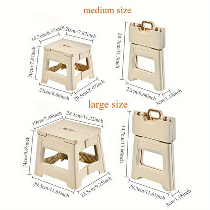Portable Folding Stool Capacity Compact Camping Seat | Lightweight for Fishing Hiking Outdoor Events Subway Bus Commuting