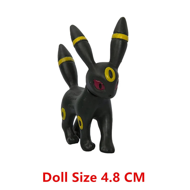 Pokemon Anime Action Figure Set - Pikachu Sun Elf Eevee Gengar Monsters Cartoon Model Toys Gift for Bulk Purchase