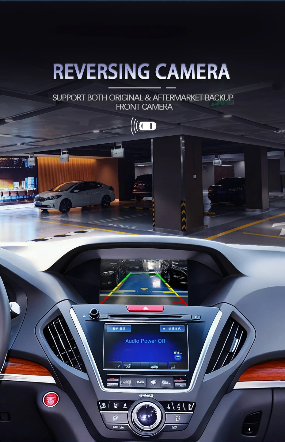 Car Ai Box Wireless Apple Carplay Android Auto For Acura YD3 MDX RDX TLX ILX RLX Honda Odyssey Original Screen Support Mirroring