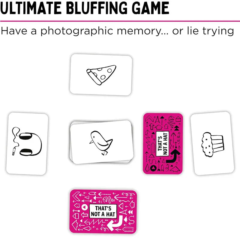 #@That's Not A Hat-Fun Bluffing & Memory Party Game for All Ages Components | Ideal for Family Gatherings | Great Replay Value