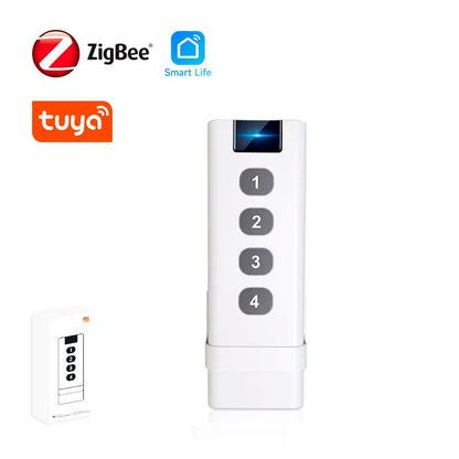 Tuya ZigBee Smart Scene Switch 1-4 Gang Portable Mini Design For Home Smart Life Remote Control Automation Scenario Switches