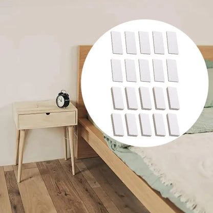 20 Pieces Headboard Stoppers Supplies Multifunction Tools EVA Foam Bed Stoppers for Furniture Home Bed Frame Headboard Office
