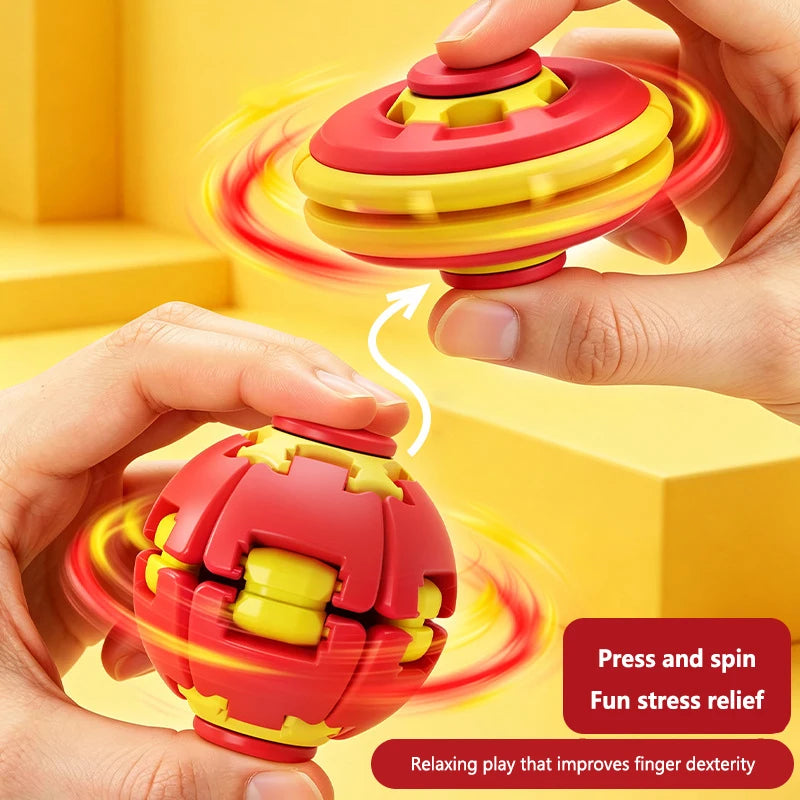 New Fingertip Rotating Ball 3D Printing Stress Relieving Ball Pressing Rotating Fingertip Gyroscope Puzzle Portable Fun Toy