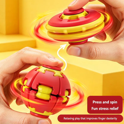 New Fingertip Rotating Ball 3D Printing Stress Relieving Ball Pressing Rotating Fingertip Gyroscope Puzzle Portable Fun Toy