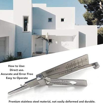 Stainless Steel Key Decoder O-ring Pickup Kit Hook Tool Pickup Hand Tool Maintenance Repair Kit