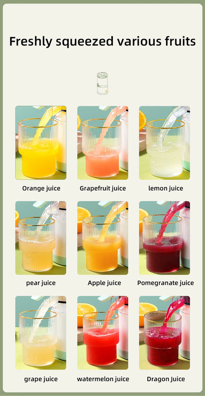 USB Rechargeable Electric Juicer 1PC Wireless Citrus Lemon Orange Juicer Automatic Fresh Fruit Blender for Kitchen