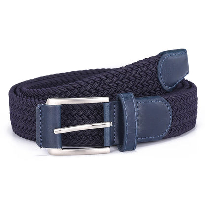 Casual Men's And Women's Woven Elastic Belt Outdoor Sports Stretch Jeans Designer Fashion Accessory for Men And Women