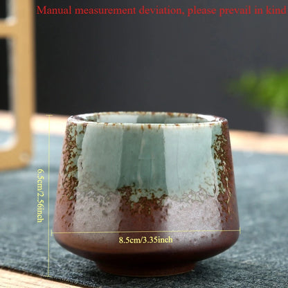 Laysda Vintage Coffee Mug 200ml ceramics Tea cup Japanese-style cafes Drinkware Stoneware Espresso for Restaurants Hotels