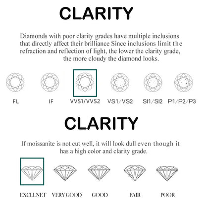 D VVS1 Moissanite 925 Sterling Silver Couple Ring for Women Man Wedding Jewelry Engagement Imitation Diamond Fashion Gifts Party