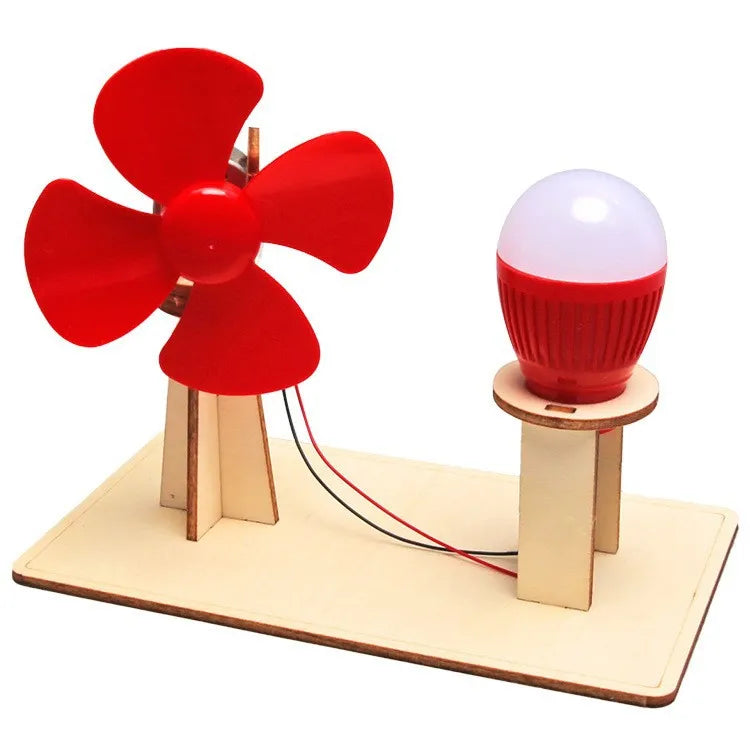 STEAM Experiment Kit Wooden DIY Toy Building Kit Hand‑Assembled Physical Science Model Science Lesson Aid For Kids 6‑14 Years