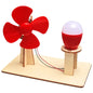 STEAM Experiment Kit Wooden DIY Toy Building Kit Hand‑Assembled Physical Science Model Science Lesson Aid For Kids 6‑14 Years