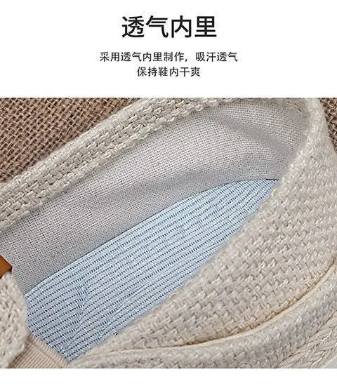 Summer Casual Loafers Men Breathable Slip On Casual Shoes for Men Classic Linen Canvas Sneakers Male Light Flats Lazy Shoes
