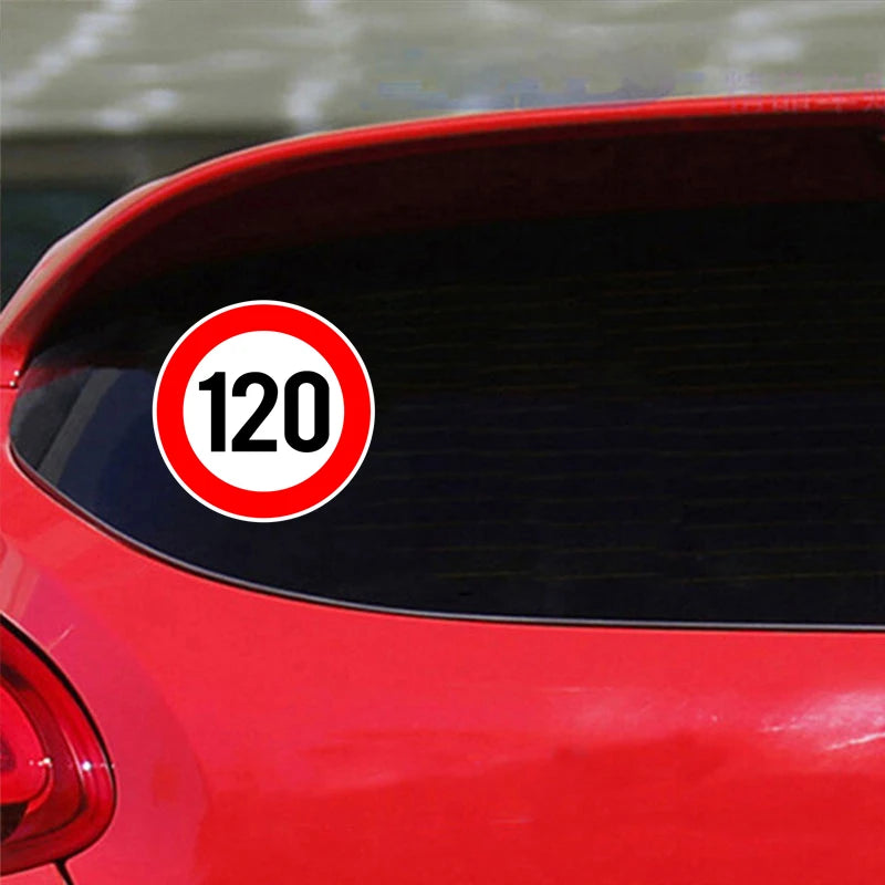 A0202# Speed Limit (110/120/150/160/200/300 km), Ø 16 cm Self-adhesive Decal Car Sticker Waterproof Auto Decors