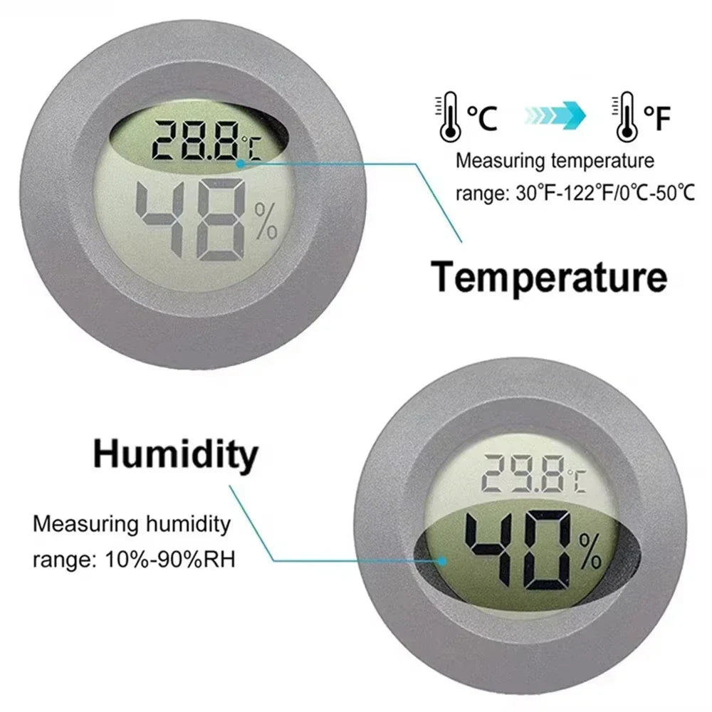 2/4 szt. Cyfrowy Termometr LCD Higrometr Wewnętrzny Elektroniczny Miernik Temperatury i Wilgotności Czujnik Stacja Pogodowa Dom