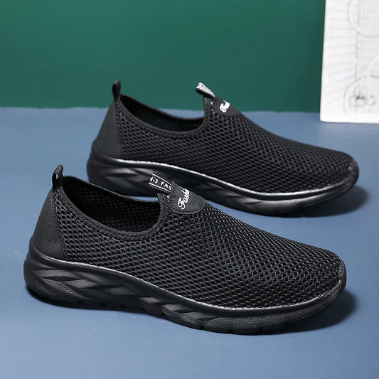 Sneakers Men Summer Casual Shoes Men Mesh Breathable Outdoor Non Slip Sports Shoes Slip on Loafers for Men Pius Size 39-46