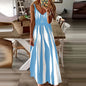 Women's New Fashion Zebra Pattern Dress Summer Fashion Comfortable Casual Dress