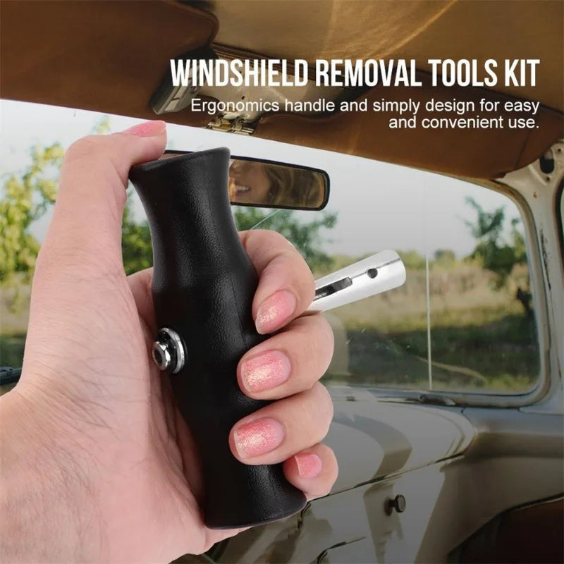 3pcs A Set Car Auto Windshield Removal Tool Windscreen Window Glass Cutting Wire & Handles Car Accessories