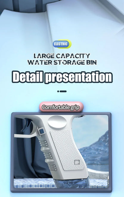 New Summer Electric Water Gun Toy Portable Automatic Electric Burst Water Gun Outdoor  Beach Water Toys Water gun accessories