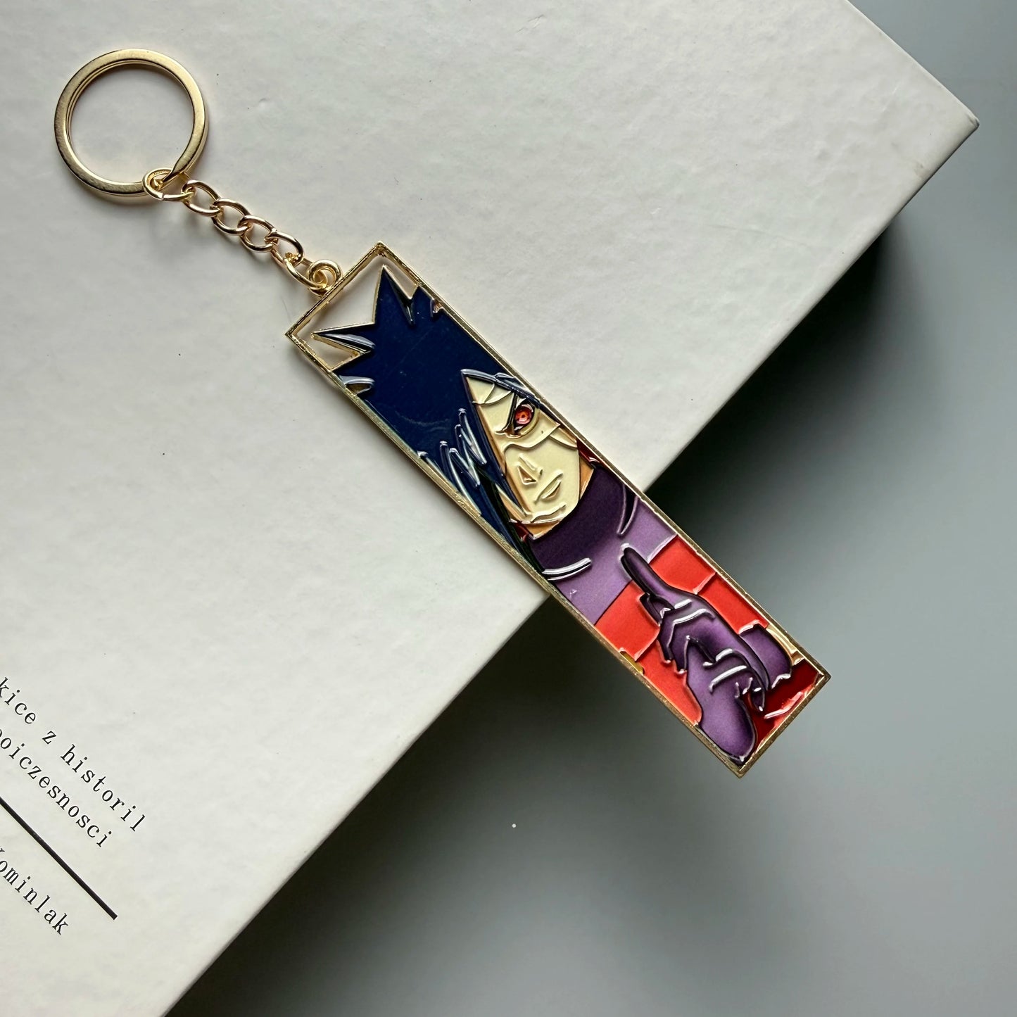 Anime Metal Hollow Out Keychains Bookmark Cute Jet Manga Fashion Bag Key Tag Jewelry Accessory Key Ring Holder Gift Anime