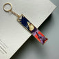 Anime Metal Hollow Out Keychains Bookmark Cute Jet Manga Fashion Bag Key Tag Jewelry Accessory Key Ring Holder Gift Anime