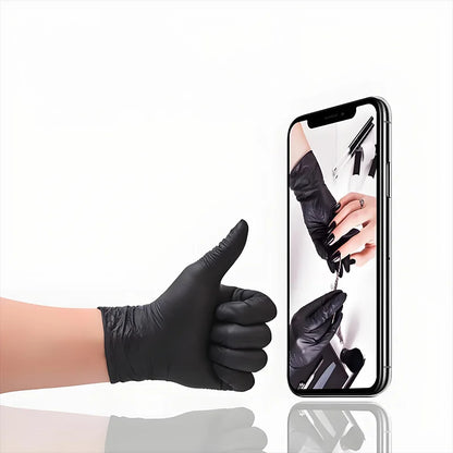 Nitrile Gloves Disposable Black 100PCS,Heavy Duty Work Gloves for Kitchen,Cleaning,Workshop-A Practical Valentine's DayEssential