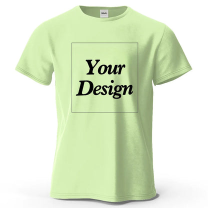 Custom T shirt Customized Tshirt Personalized Tee Shirt Diy Print Your Photo Brand Logo Text Men Women 100% Cotton Premium Gift
