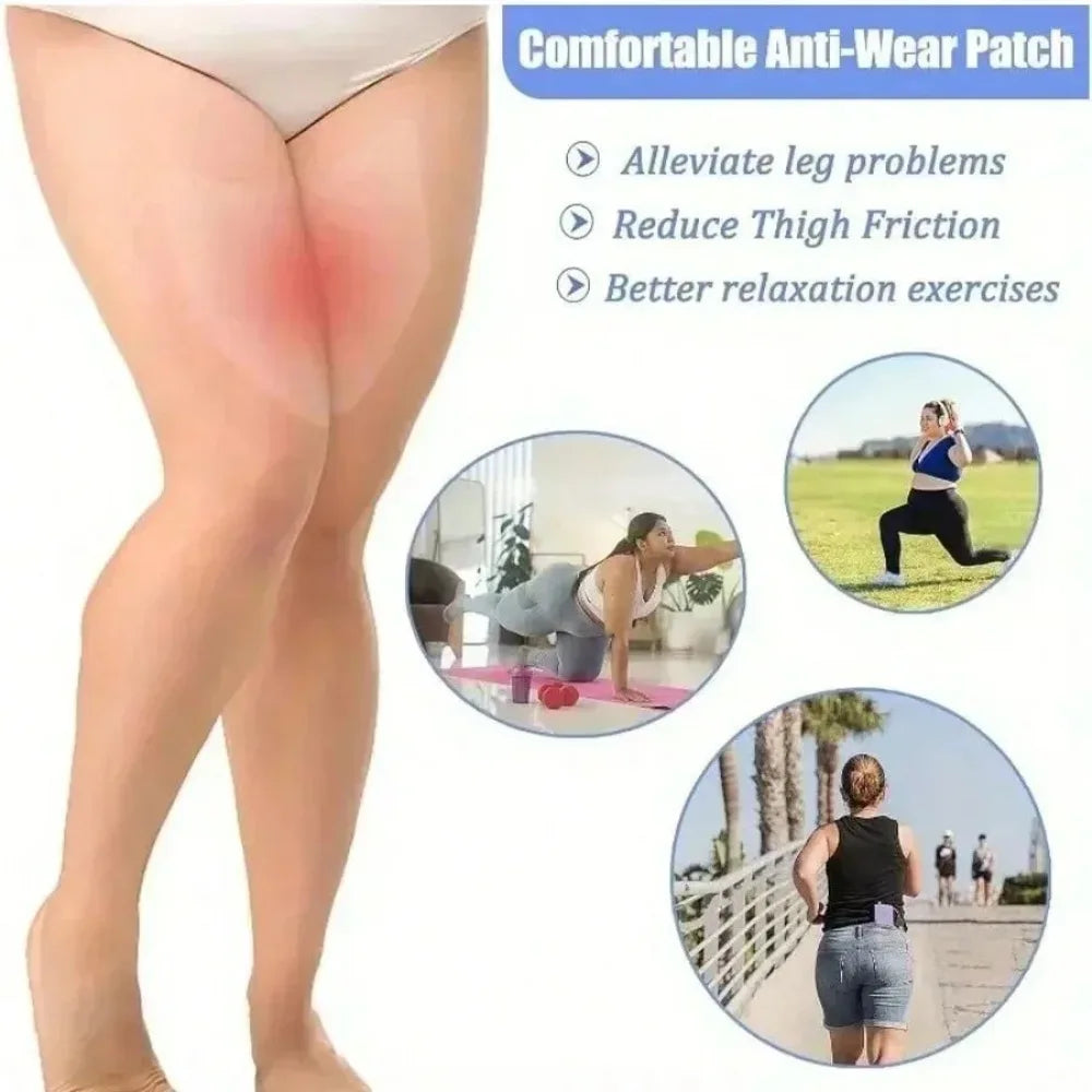 10Pcs Thigh Anti-Chafing Patches Invisible Self-Adhesive Inner Thigh Friction Protection Band Summer Skin Sticker Foot Care Tool