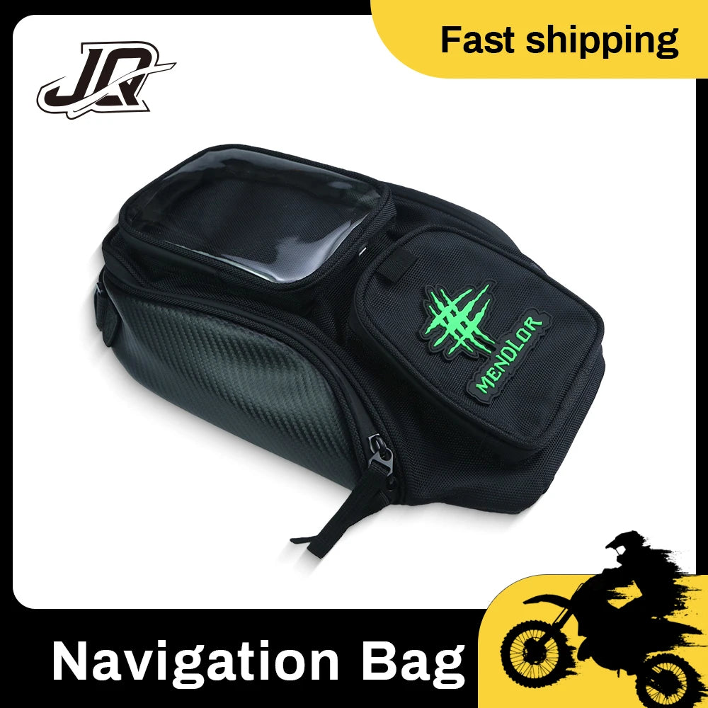 Motorcycle Tank Bag Waterproof Wear-Resistant Universal Motorbike Storage Backpack With Touch Screen Phone Pocket For Ridin