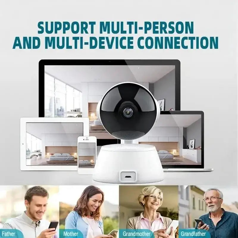 3MP WiFi Camera Home PTZ IP Camera Color Night Audio Wireless Surveillance Camera Auto Home Tracking Security CCTV Camera