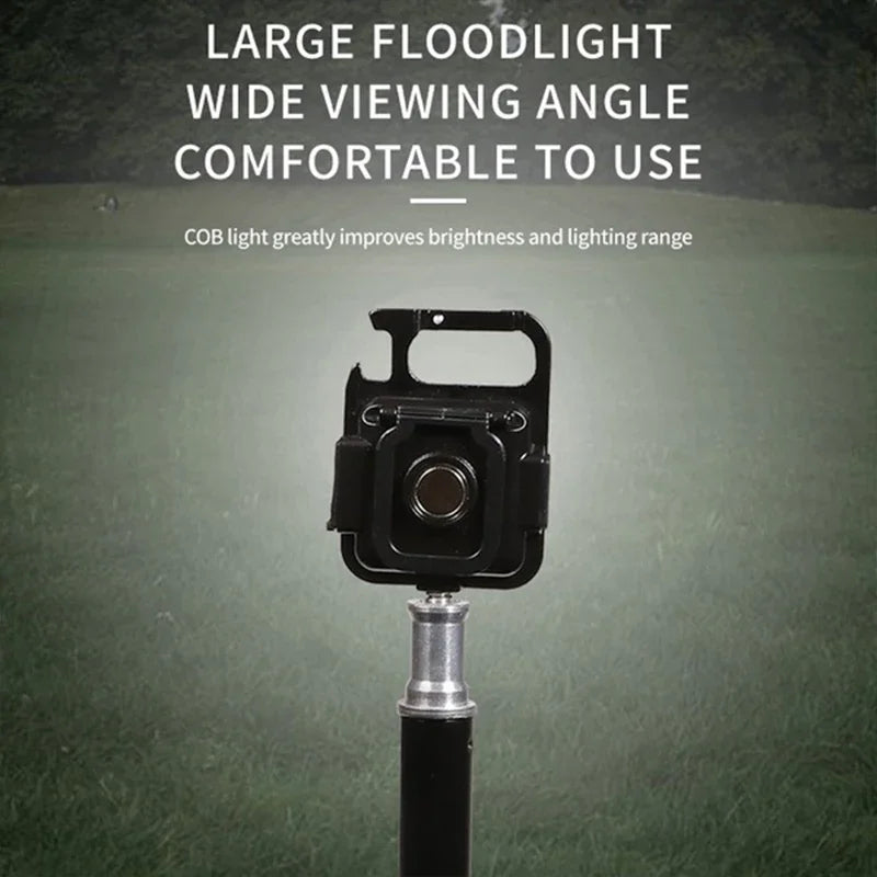 Portable Keychain Light Mini Multifunctional Camping Flashlight USB Rechargeable Work LED Bright COB Pocket Clip Lantern 1-10Pcs