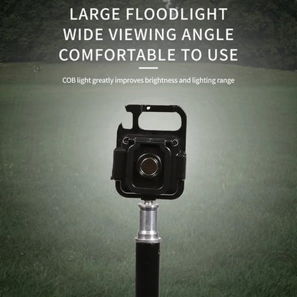 Portable Keychain Light Mini Multifunctional Camping Flashlight USB Rechargeable Work LED Bright COB Pocket Clip Lantern 1-10Pcs