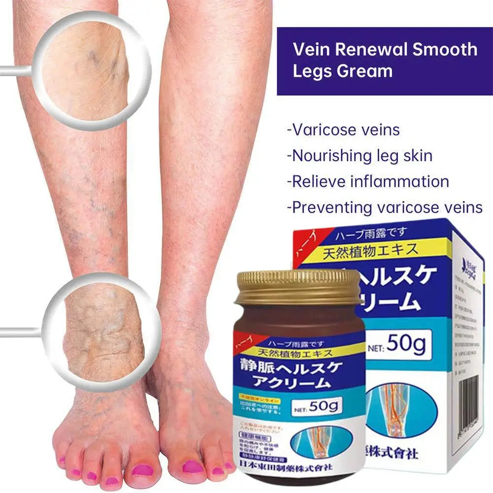 Natural Ingredients Vein Relief Cream for Legs Soothes Aching Varicose Veins Alleviates Swelling - Home Use for Leg Vein Health