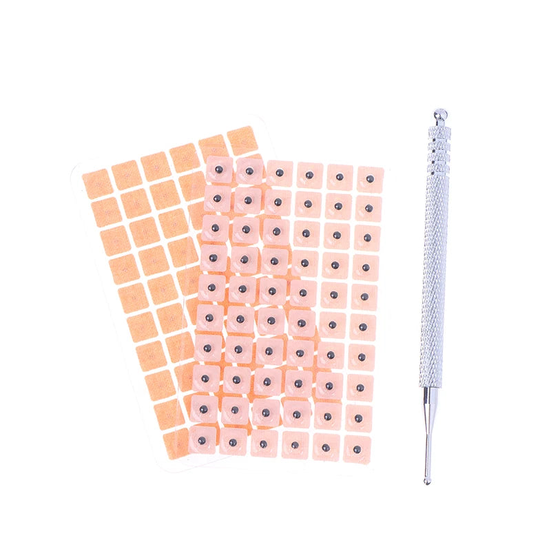 1200Pcs Cowherb Seed Ear Stickers Set Auriculotherapy Acupuncture Massage Therapy Dredge Body Meridians Improve Vision Treat