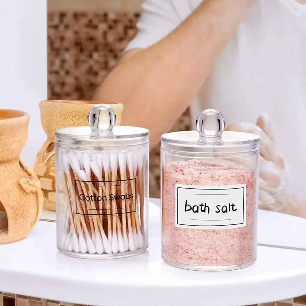 Plastic Cotton Swab Ball Pad Holder Storage Box Makeup Cotton Pad Organizer Bathroom Storage For Cosmetics Makeup Remover Pad