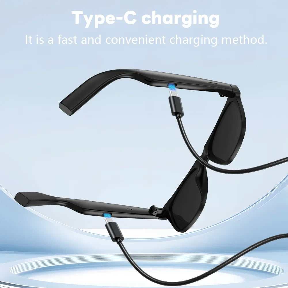 AI Smart Wireless Glasses Bluetooth Sunglasses Remote 8K Control Touch Photo Camera Recording Voice Assistant Translator
