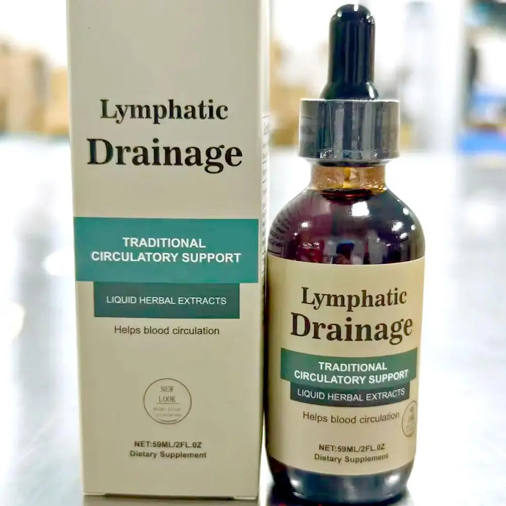 Natural Lymphatic Drainage Drops, Herbal Extracts for Circulatory Support, Relief Swelling Bloating Immunity Stillingia Wellness