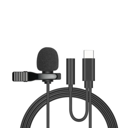 Portable Clip-on Lapel Lavalier Microphone 3.5mm Jack Hands-free Mini Wired Condenser Microphone For Iphone SamsungXiaomi Laptop