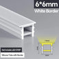 1M-10M LED Neon Rope Tube Soft Silicone Diffuser Channel Black/White Flexible Ribbon Strip Light for Recessed Channel