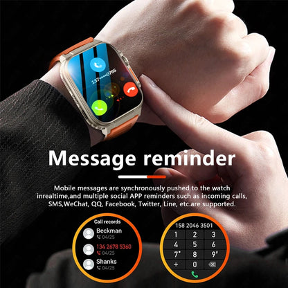 LIGE 600mAh high-Capacity Smart Watch Ultra Watch Men Bluetooth Call TWS Local Music Smartwatch Sport IP68 Waterproof Watches