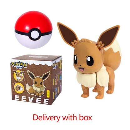 Pokemon Figure Pokeball Poke Ball Venusaur Charizard Gyarados Pikachu Mewtwo Gengar Blastoise Mew Eevee Box Elf for Kid Toy Gift