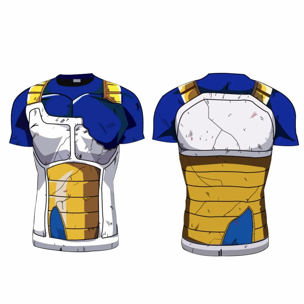 New Cosplay Printed Clothing Fitness Running T shirt Men O-Neck Cartoon Bodybuilding Sport Shirts Tops Gym Men T shirt
