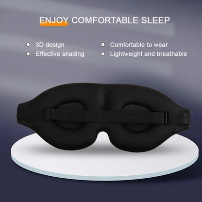 3D Sleeping Eye Mask Travel Rest Aid Eye Cover Patch Paded Soft Sleeping Mask Blindfold Eye Relax Massager